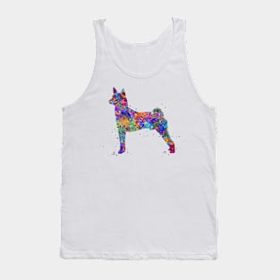 Basenji dog watercolor Tank Top